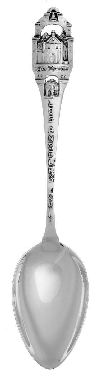 Sterling Souvenir Spoons Los Angeles, Ca (Old Mission) - No Box by Watson-1