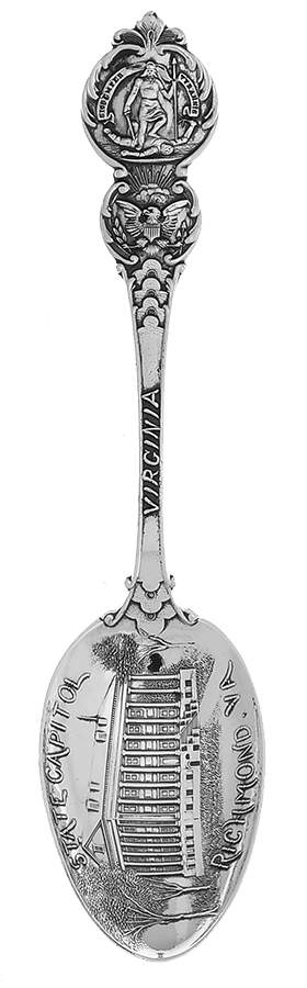 Sterling Souvenir Spoons State Capitol Richmond, Va - No Box by Watson-1