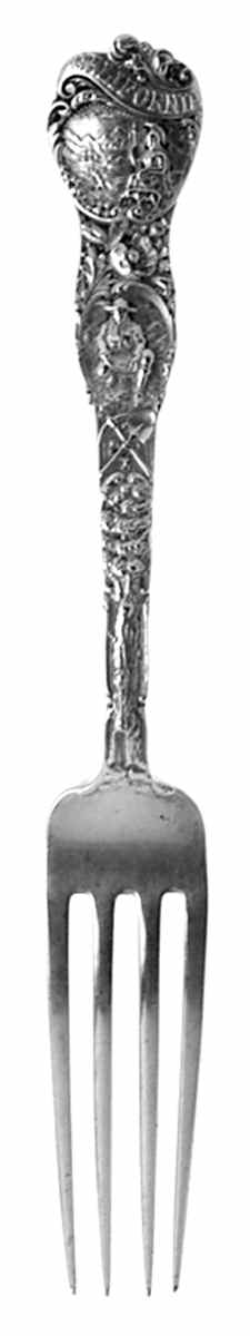 Sterling Souvenir Spoons California-Trojan Soldier/Prospector - No Box by Watson-1