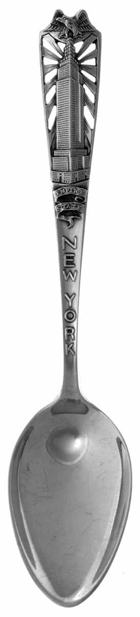 Sterling Souvenir Spoons New York-Empire State Bldg - No Box by Watson-1