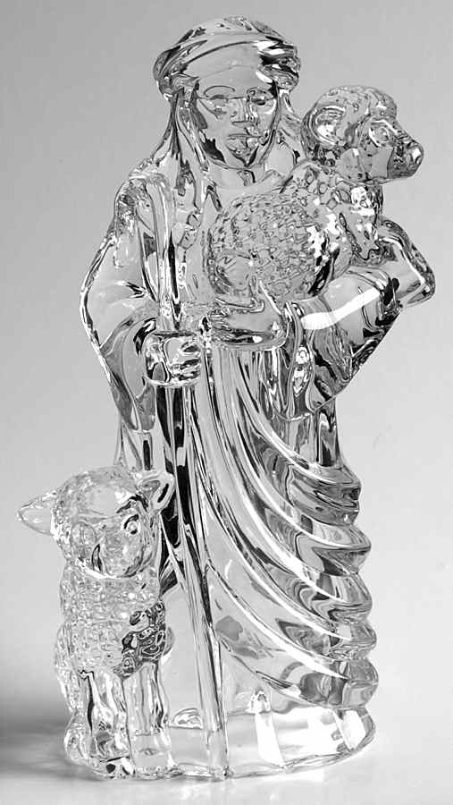 Marquis Nativity Shepherd With Two Sheep - No Box by Waterford Crystal-1