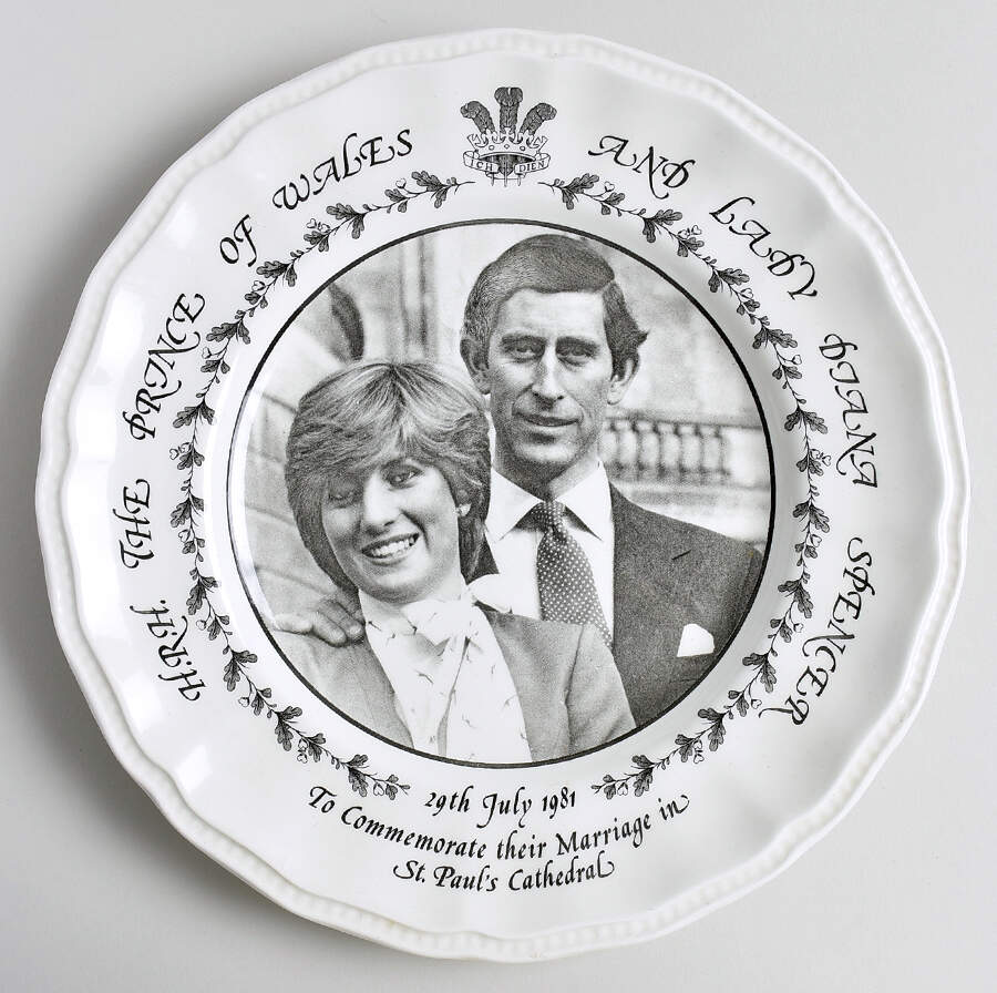 Wedgwood Royal Commemorative Giftware Charles & Diana Wedding Plate - No Box by Wedgwood-1