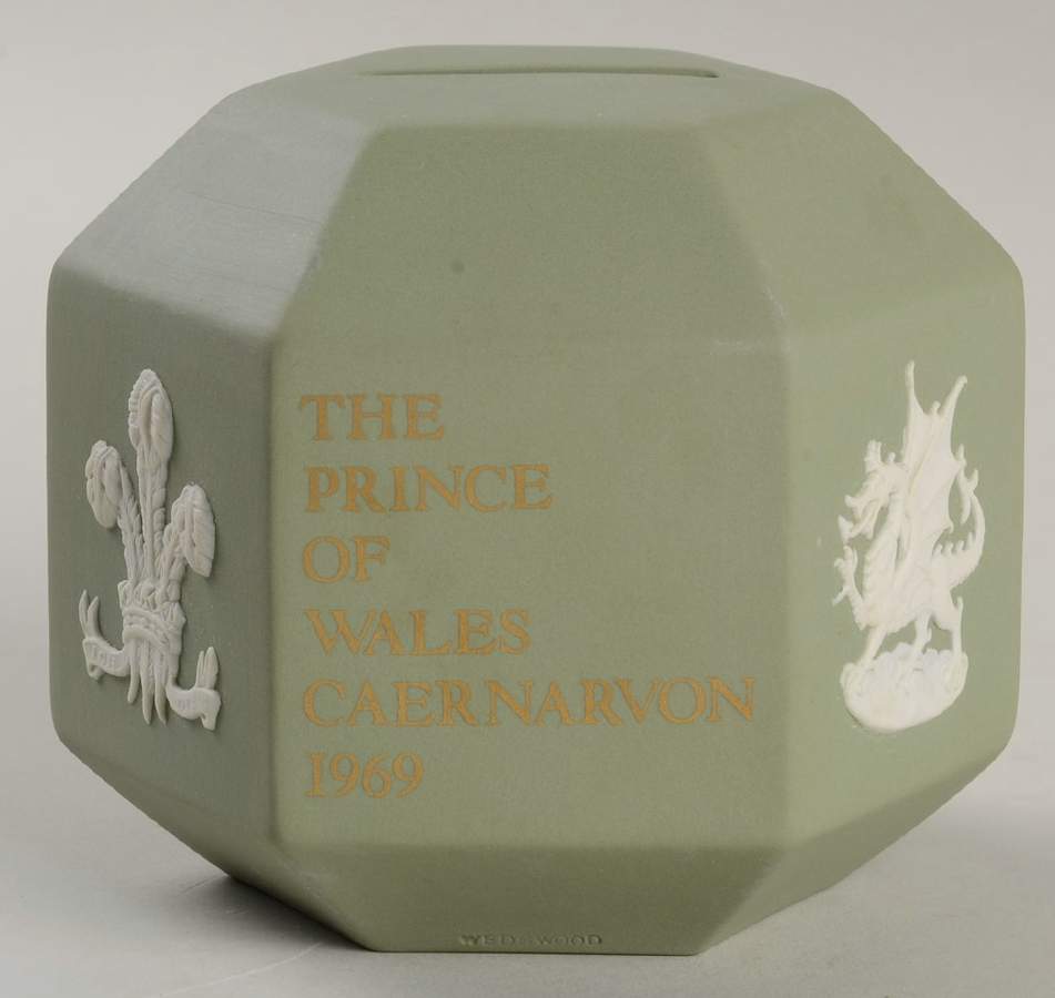 Wedgwood Royal Commemorative Giftware Charles-Investiture Money Box - With Box by Wedgwood-1