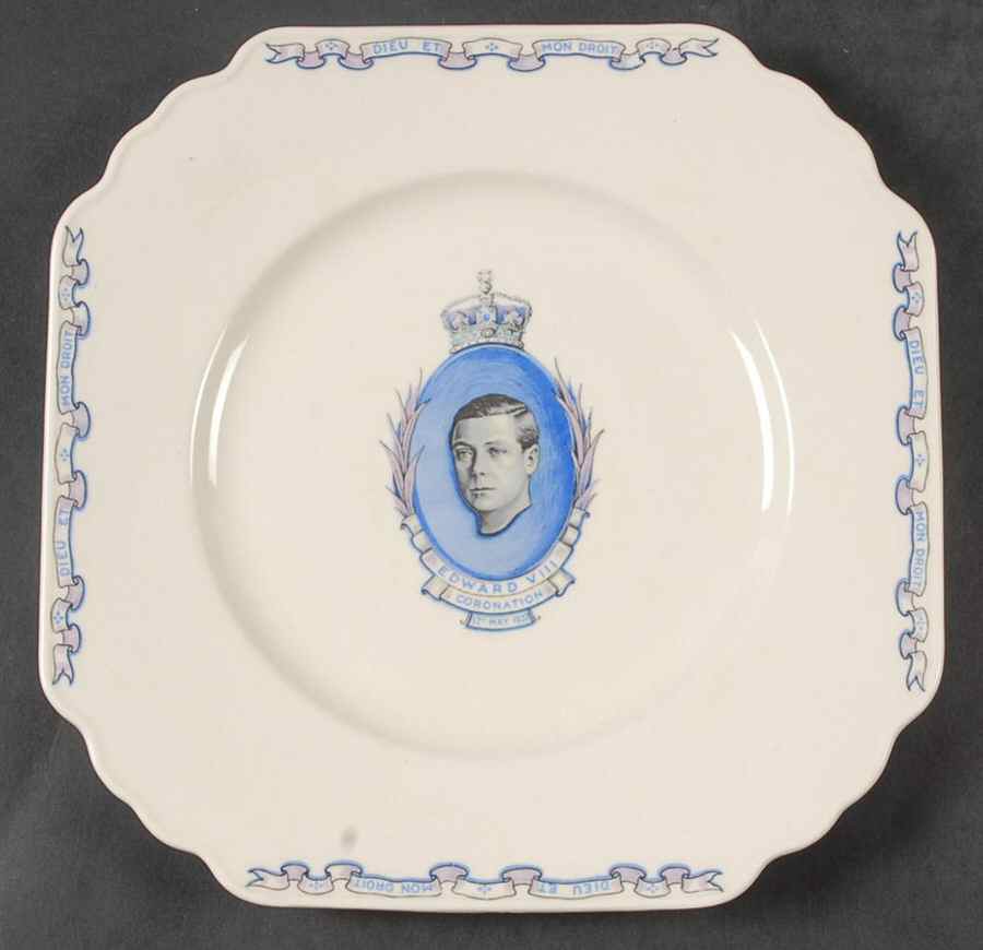 Wedgwood Royal Commemorative Giftware King Edward Viii Coronation Plate - Boxed by Wedgwood-1