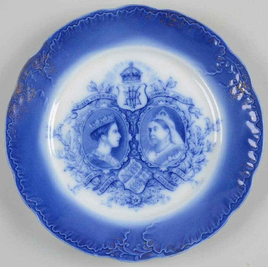 Wedgwood Royal Commemorative Giftware Victoria Diamond Jubilee Plate - No Box by Wedgwood-1