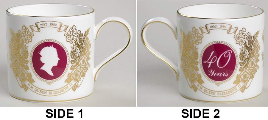 Wedgwood Royal Commemorative Giftware Elizabeth Ii 40th Anniversary Mug - No Box by Wedgwood-1