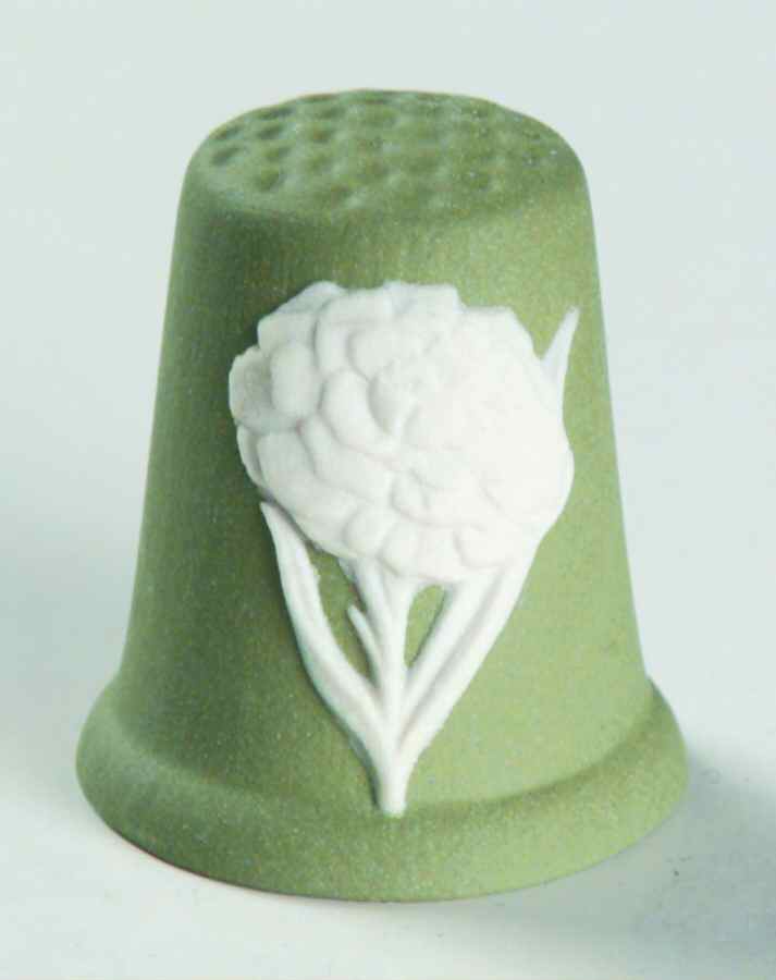 Jasperware Months Of The Year January-Celadon - With Box by Wedgwood-1