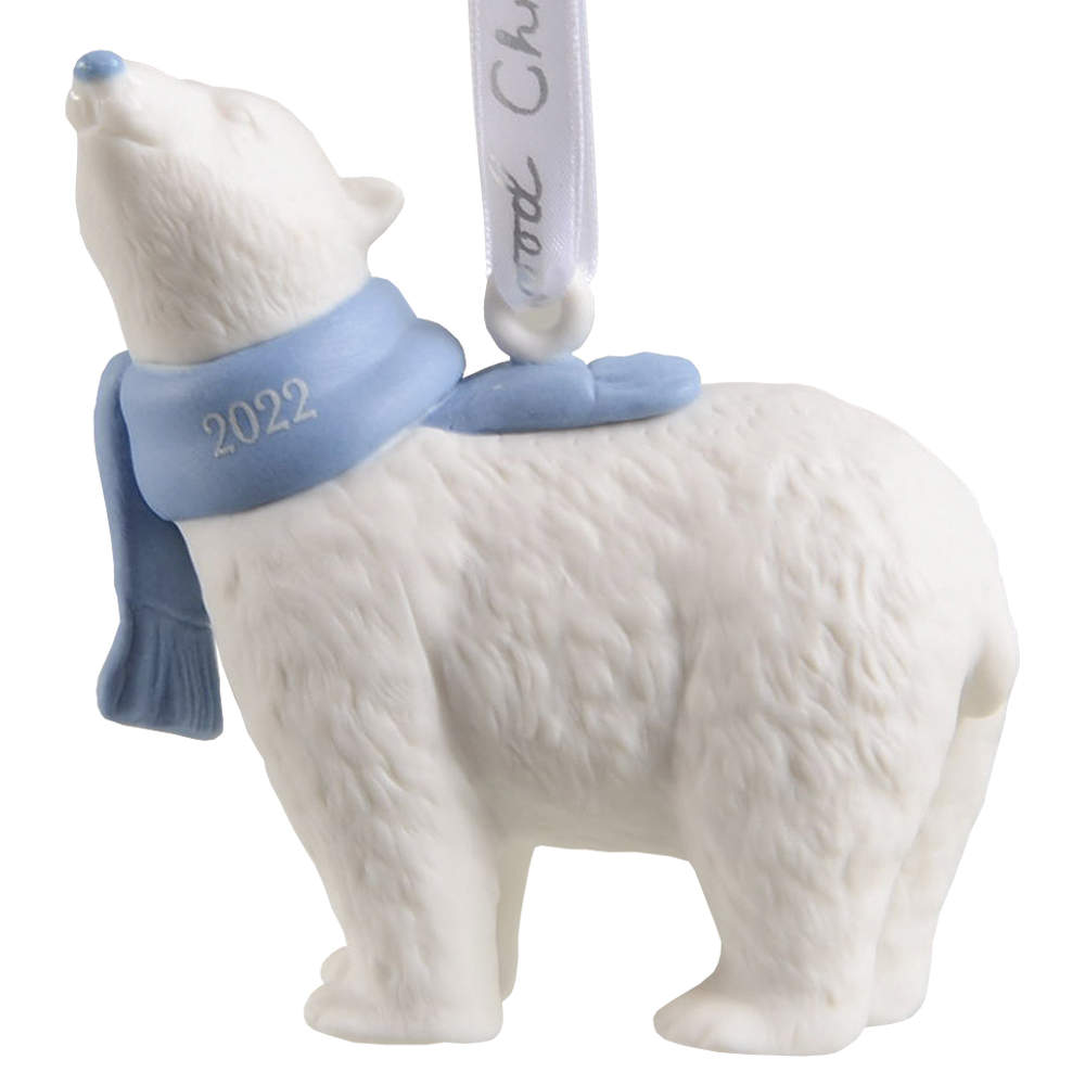 Baby's First Christmas Babys 1st Polar Bear- Blue - Boxed by Wedgwood-1
