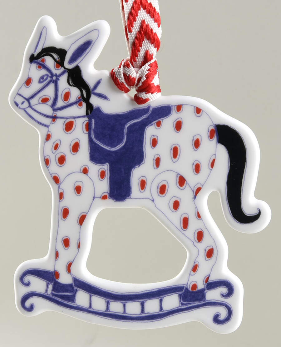 Baby's First Christmas Rocking Horse- Colorful - No Box by Wedgwood-1
