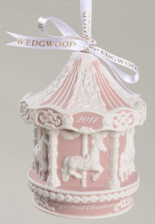 Baby's First Christmas Baby's First Carousel-Pink - Boxed by Wedgwood-1