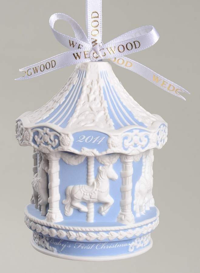Baby's First Christmas Baby's First Carousel-Blue - No Box by Wedgwood-1
