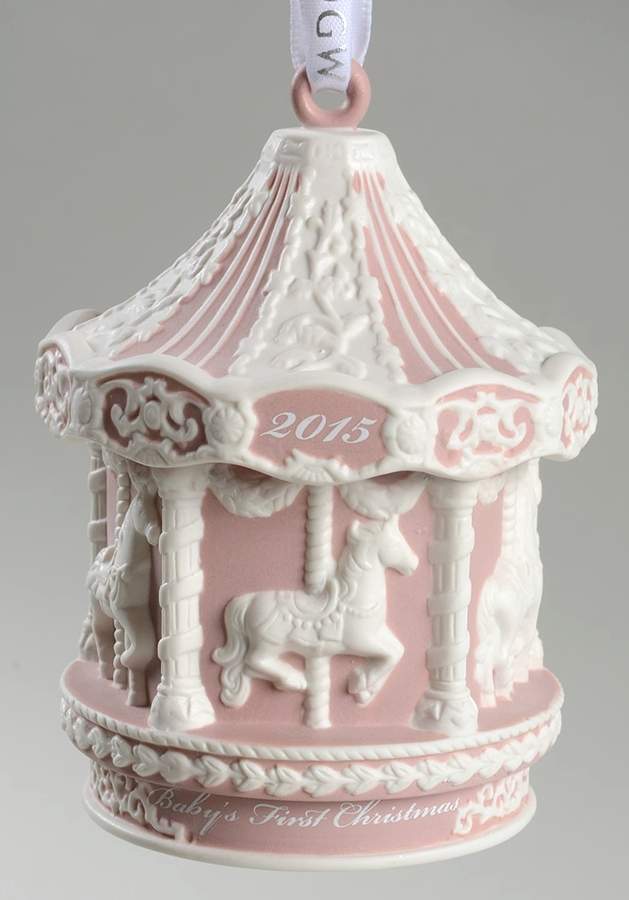 Baby's First Christmas Baby's First Carousel-Pink - No Box by Wedgwood-1
