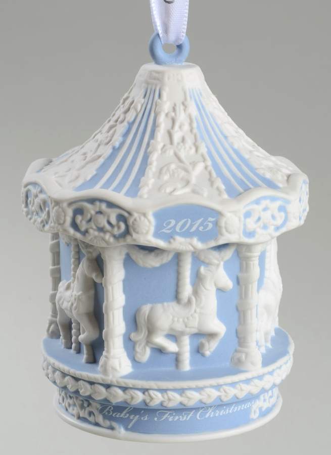 Baby's First Christmas Baby's First Carousel-Blue - Boxed by Wedgwood-1