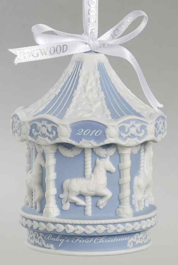 Baby's First Christmas Baby's First Carousel - Blue - No Box by Wedgwood-1