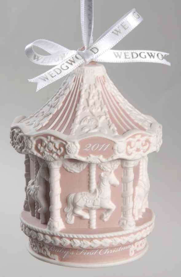 Baby's First Christmas Baby's First Carousel-Pink - Boxed by Wedgwood-1