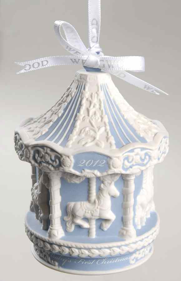 Baby's First Christmas Baby's First Carousel-Blue - Boxed by Wedgwood-1
