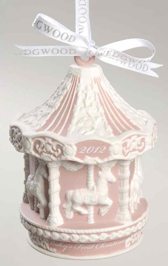 Baby's First Christmas Baby's First Carousel-Pink - Boxed by Wedgwood-1