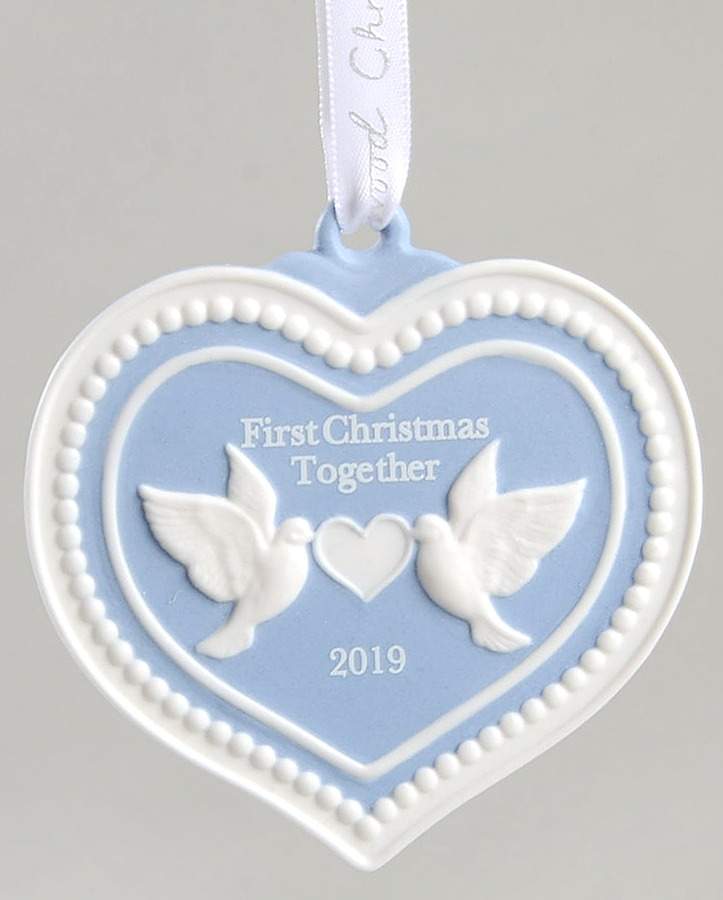 Our First Christmas Together Our First Christmas Heart-Blue - No Box by Wedgwood-1