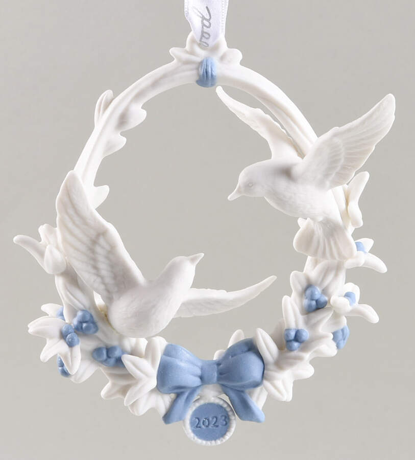 Our First Christmas Together Our 1st Christmas Dove Garland - No Box by Wedgwood-1