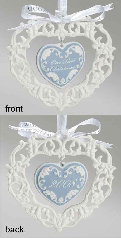 Our First Christmas Together Our First Christmas-Heart Blue - No Box by Wedgwood-1