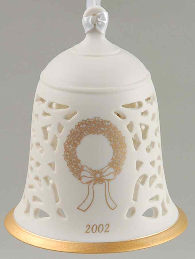 Annual Pierced Bell Pierced Bell With Wreath - No Box by Wedgwood-1