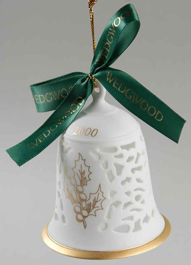 Annual Pierced Bell Pierced Bell With Holly - With Box by Wedgwood-1