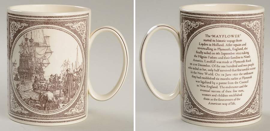 Wedgwood Mugs The Mayflower-350th Anniversary - No Box by Wedgwood-1