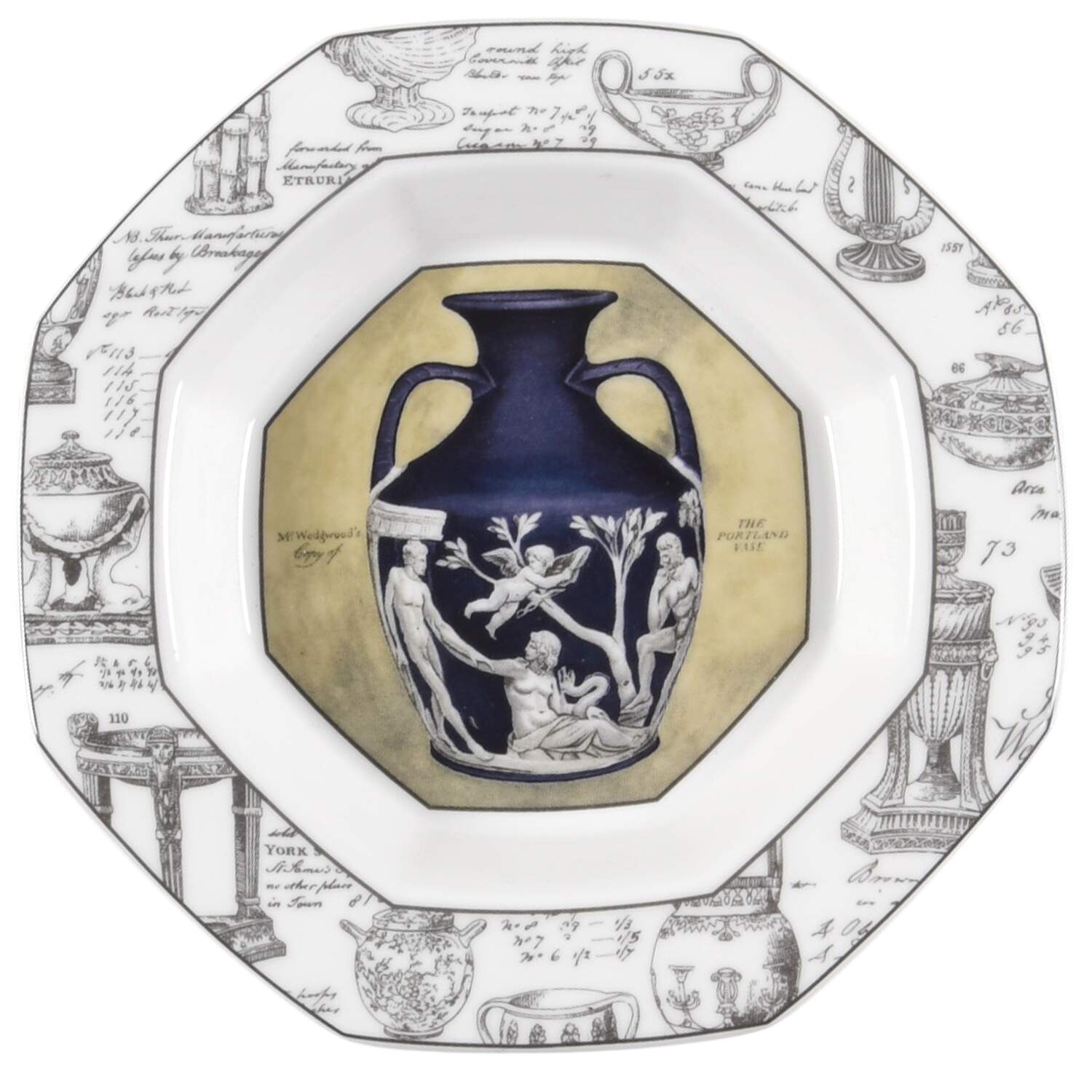 Wedgwood Giftware Portland Vase Octagonal Tray - No Box by Wedgwood-1