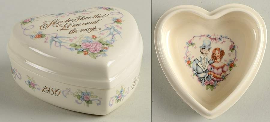 Wedgwood Giftware Valentine's Day Heart Shaped Box - With Box by Wedgwood-1