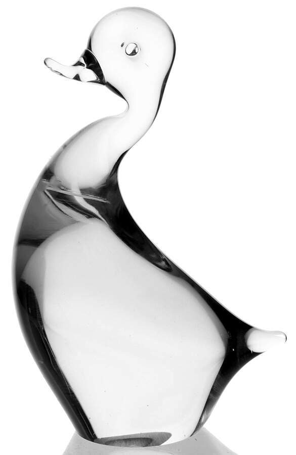 Wedgwood Crystal Figurines and Giftware Duck-Clear - No Box by Wedgwood-1