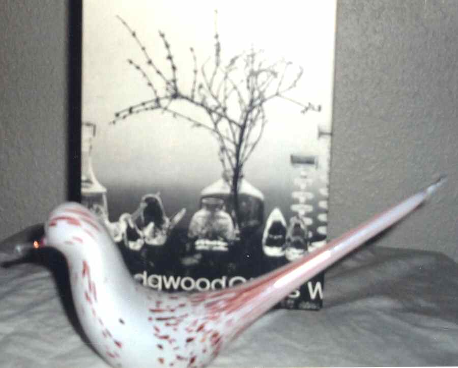 Wedgwood Crystal Figurines and Giftware White & Pink Speckled Bird - Boxed by Wedgwood-1