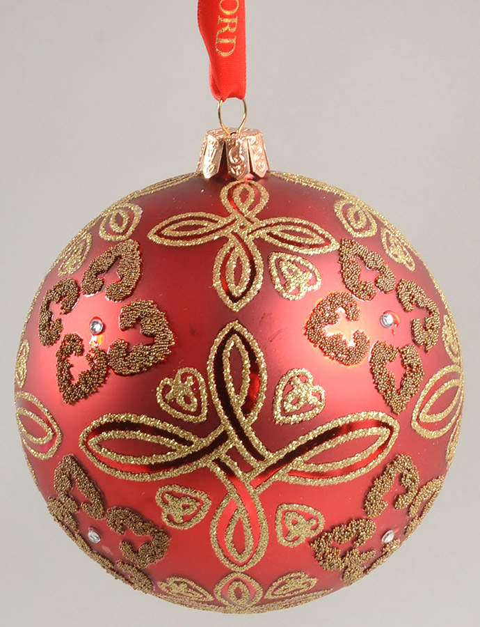 Holiday Heirloom Red and Gold Crimson Celtic Knot - Boxed by Waterford Crystal-1