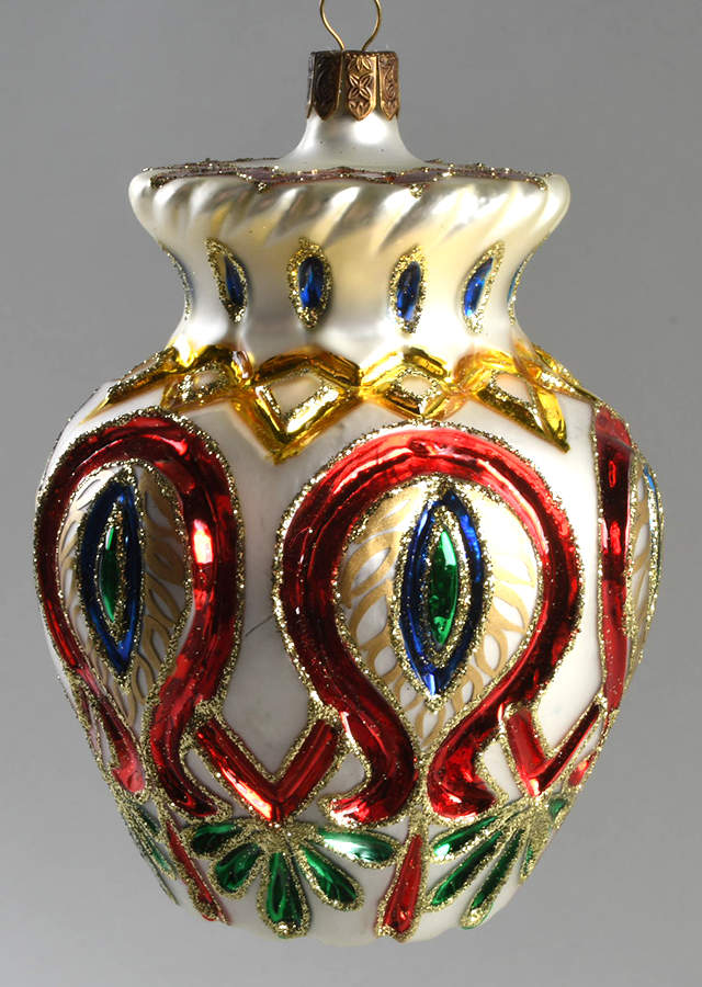 Multicolor Cut and Faceted Peacock Urn Vase - Boxed by Waterford Crystal-1