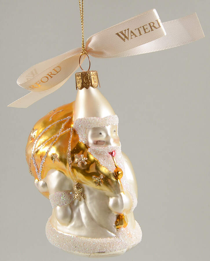 Holiday Heirloom Santa Ornaments Santa's Good Cheer - No Box by Waterford Crystal-1