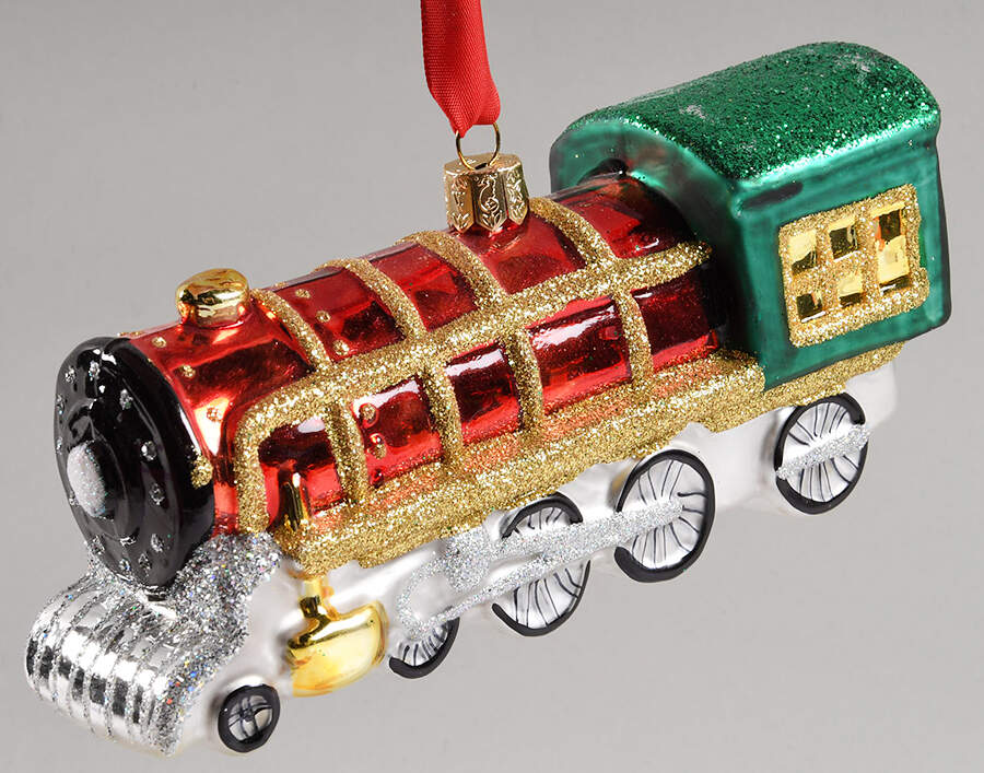 Holiday Heirlooms Ornaments Toy Train Engine - Boxed by Waterford Crystal-1