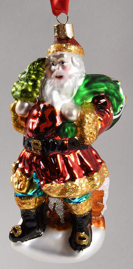 Holiday Heirloom Santa Ornaments Worker Santa - Boxed by Waterford Crystal-1
