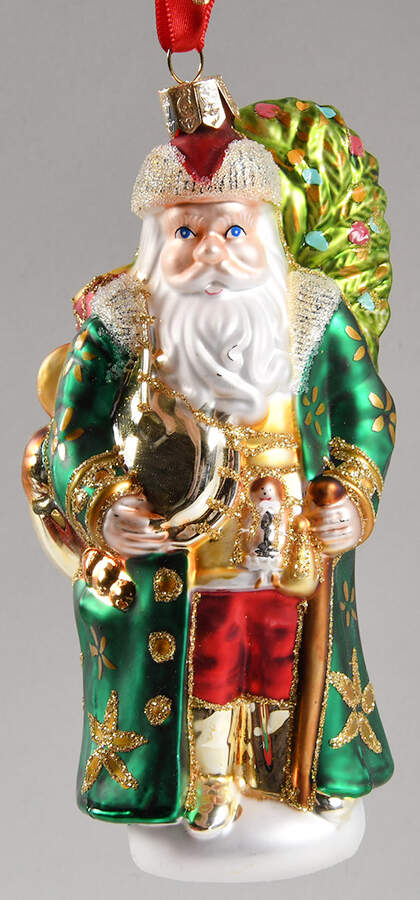 Holiday Heirloom Santa Ornaments Byzantine Santa - No Box by Waterford Crystal-1