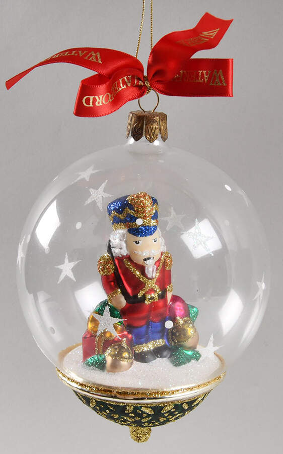Globe Ornaments Nutcracker Snowglobe - Boxed by Waterford Crystal-1