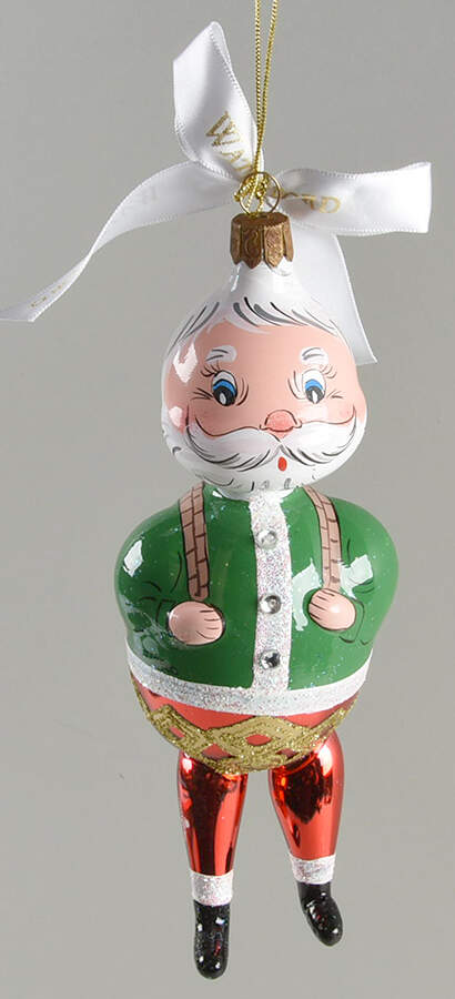 Holiday Heirloom Santa Ornaments In For The Night Santa;Limited Edition - No Box by Waterford Crystal-1
