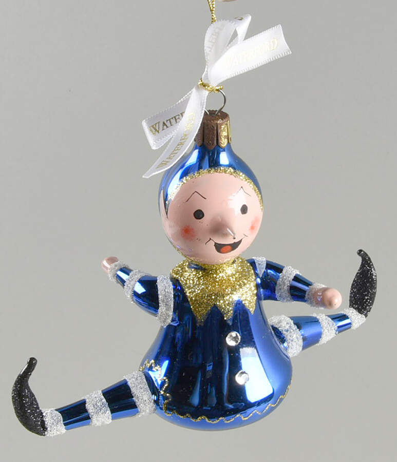 Holiday Heirlooms Ornaments Sugar Plums Blue Elf - Boxed by Waterford Crystal-1