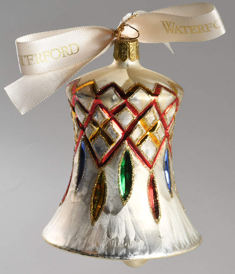 Multicolor Cut and Faceted Lismore Grande Bell - No Box by Waterford Crystal-1