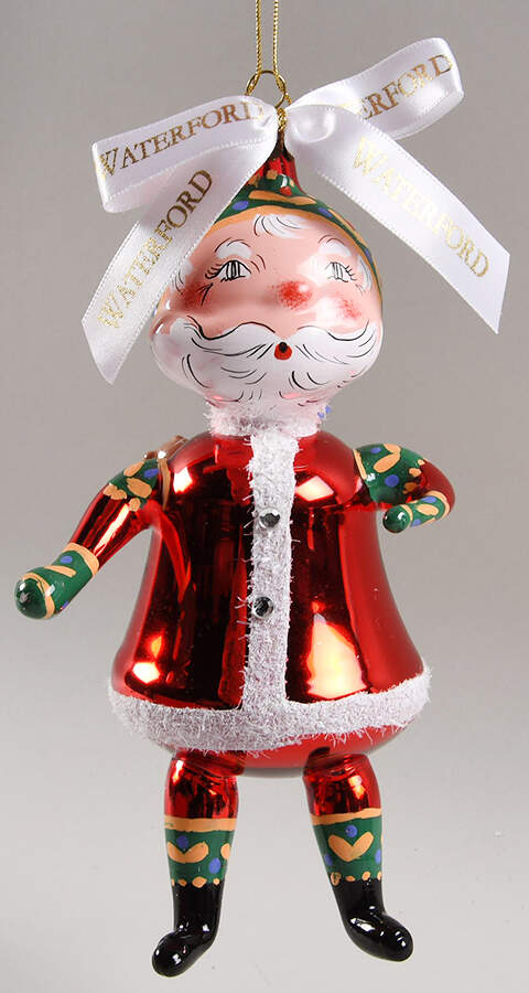 Holiday Heirloom Santa Ornaments Yesteryear Santa;Limited Edition - Boxed by Waterford Crystal-1