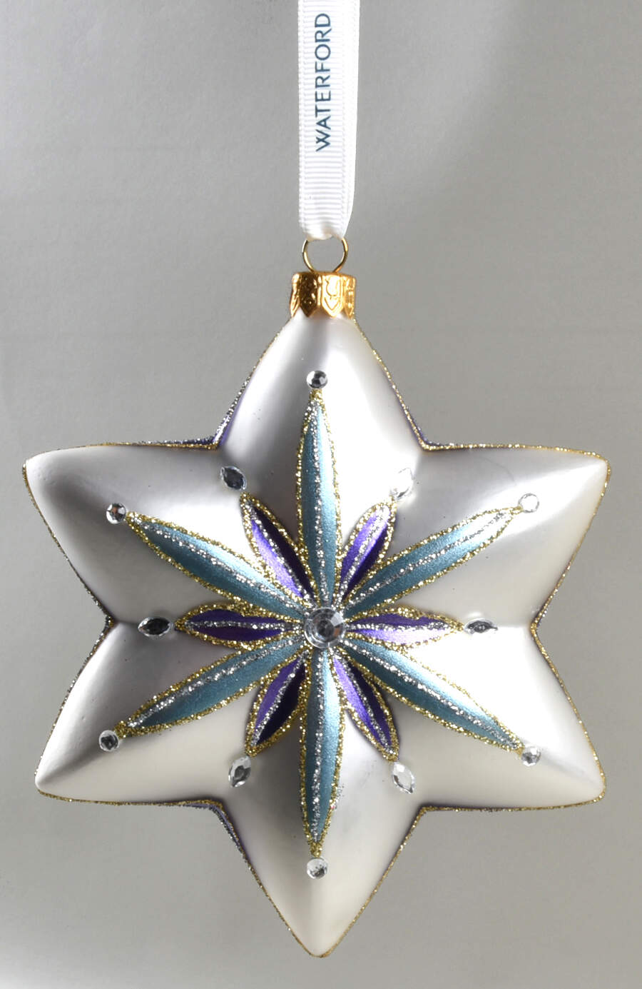 Holiday Heirlooms Ornaments Silver Star  - Boxed by Waterford Crystal-1