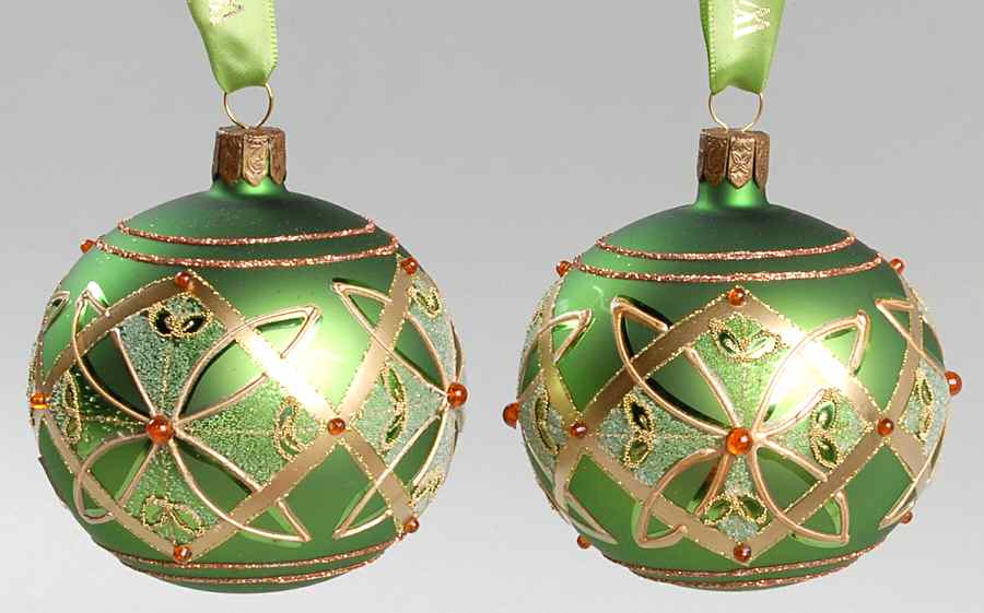 Irish Splendor-Holiday Heirloom Celtic Knot Ball (Set Of 2) - Boxed by Waterford Crystal-1