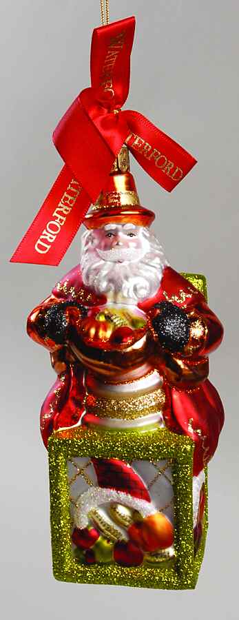 Holiday Heirloom Santa Ornaments Autumn Santa Jack-In-The-Box - No Box 60 by Waterford Crystal-1