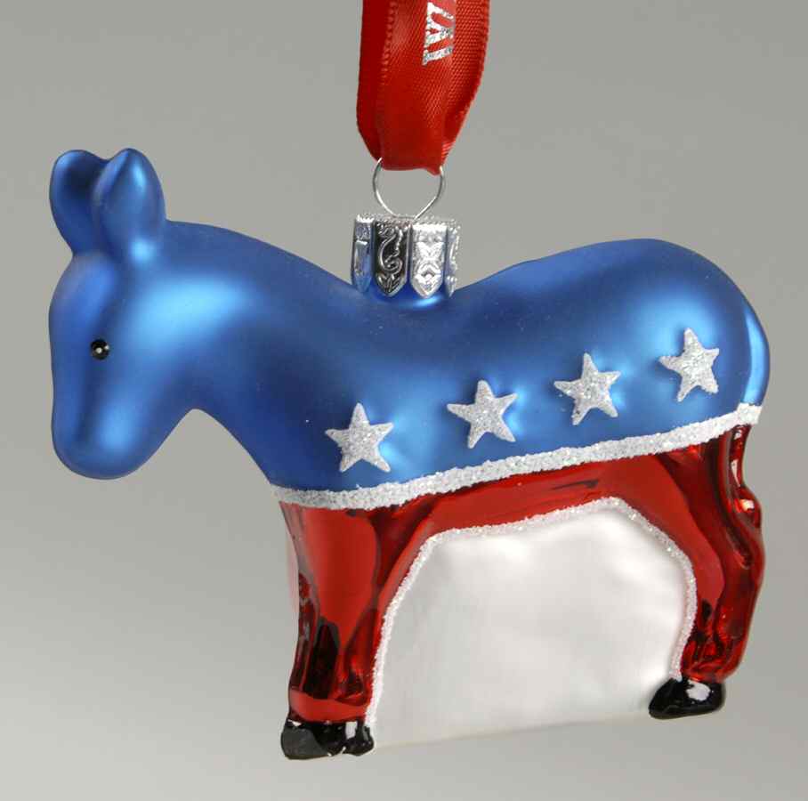 Patriotic and Political Democratic Donkey - Boxed by Waterford Crystal-1