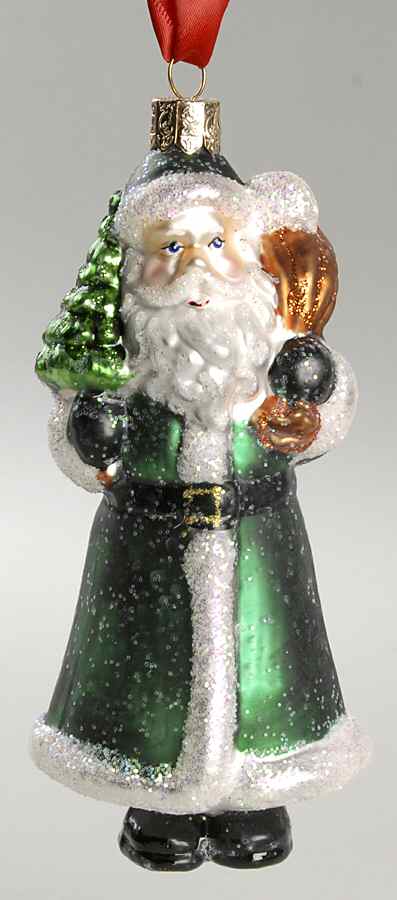 Holiday Heirloom Santa Ornaments Holiday Santa - Boxed by Waterford Crystal-1