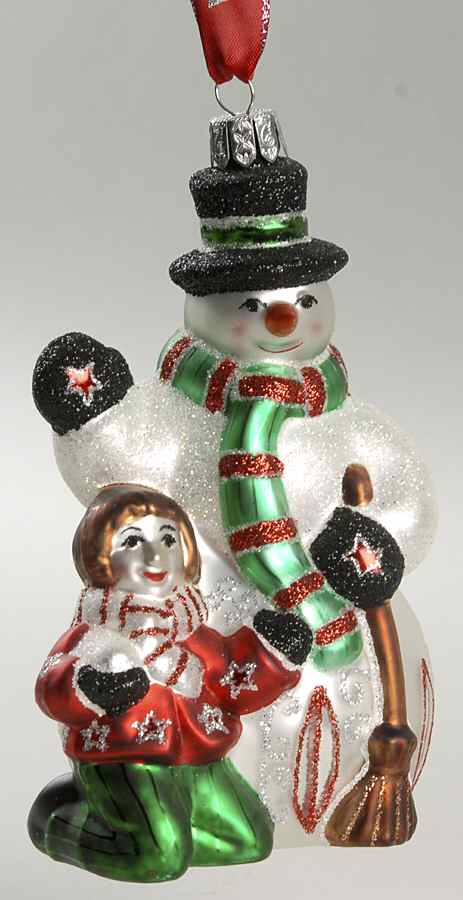 Holiday Heirlooms Ornaments Jolly Snowman-Christmas Wonders - Boxed by Waterford Crystal-1