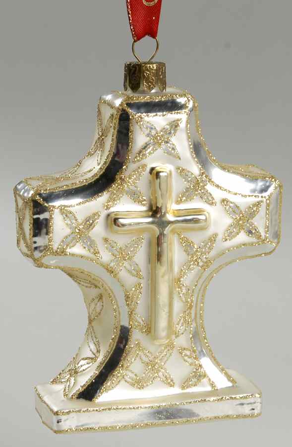 Religious Holiday Heirloom Sculpted Cross - Boxed by Waterford Crystal-1