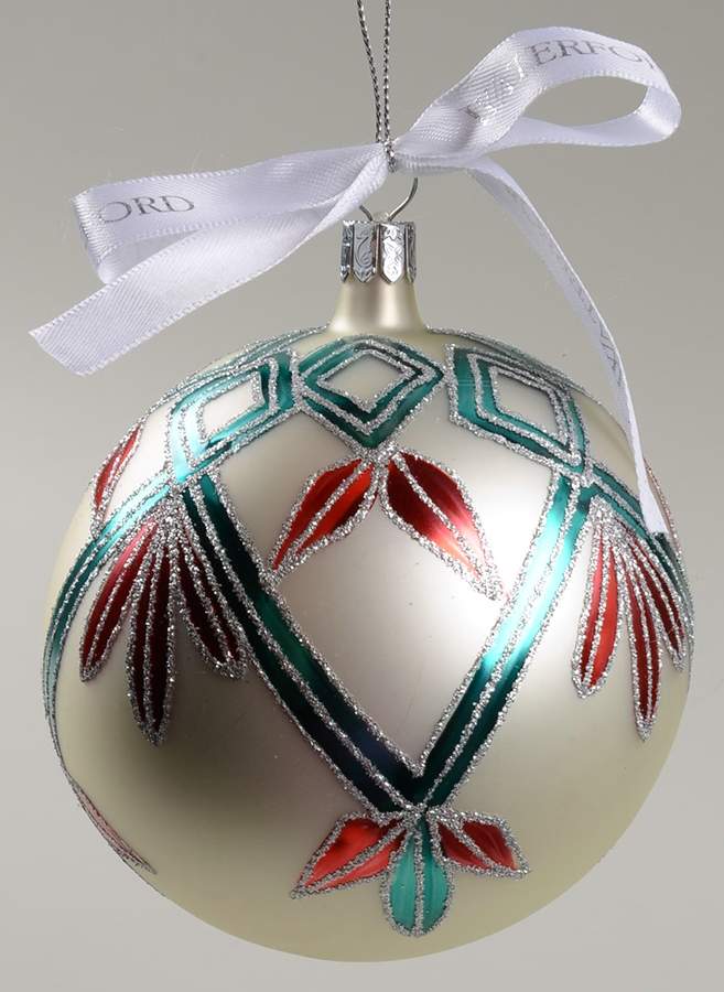 Multicolor on Champagne, White, Gold Ashbourne Ball - Boxed by Waterford Crystal-1